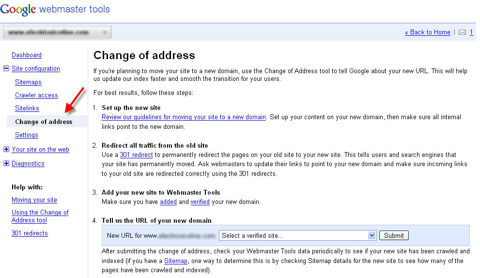 Google Change of Address Kit
