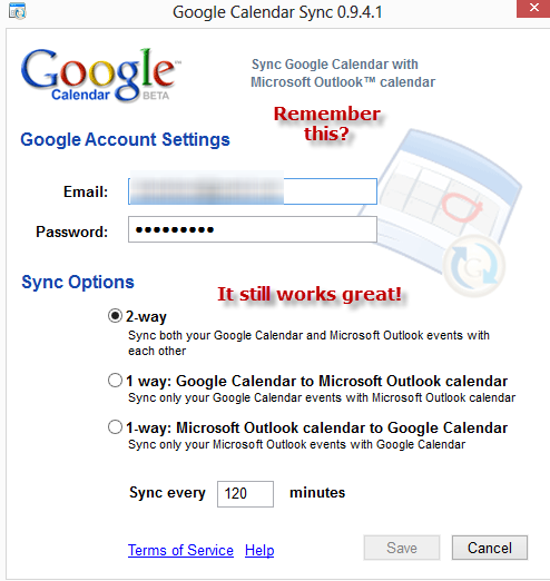 Google  - Outlook Calendar Sync